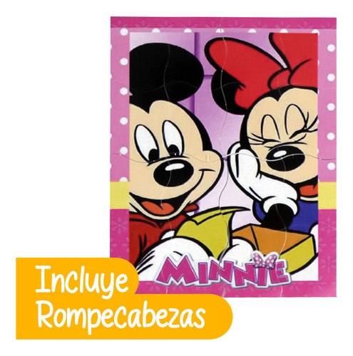 Juego De Memoria Minnie 20 Pares + 1 Rompecabezas