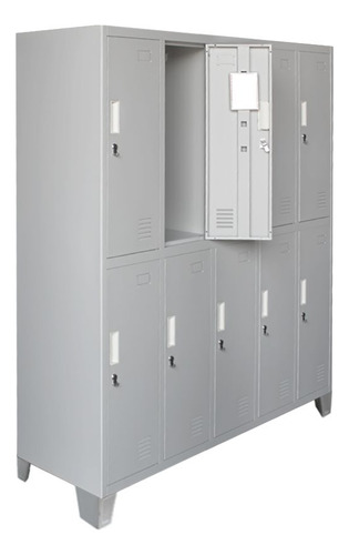 Lockers Metalico 10 Puertas Armado Casilleros