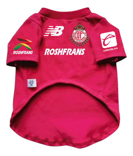 Jersey Playera Toluca Futbol Para Perro O Gato Ch