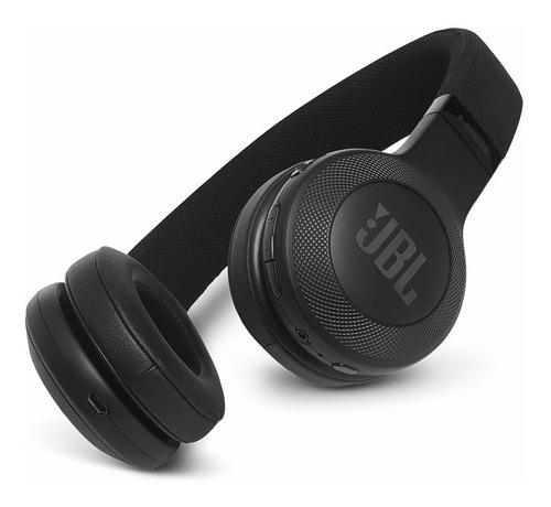 Auriculares Bluetooth Jbl E45 Bt, micrófono inalámbrico E45bt, color negro