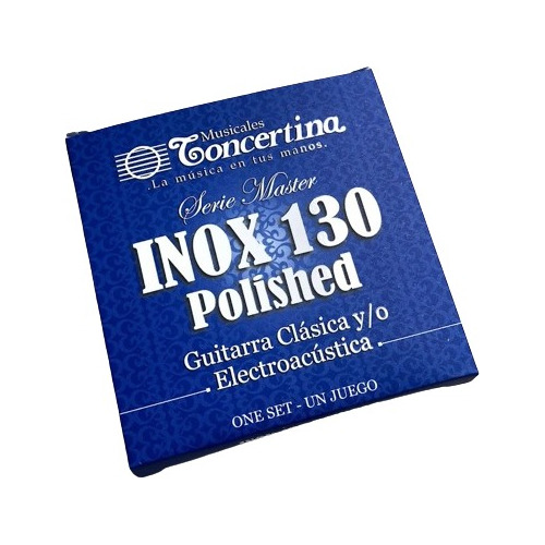 Encordado Concertina Guitarra Clasica Inox130 Nylon Polished