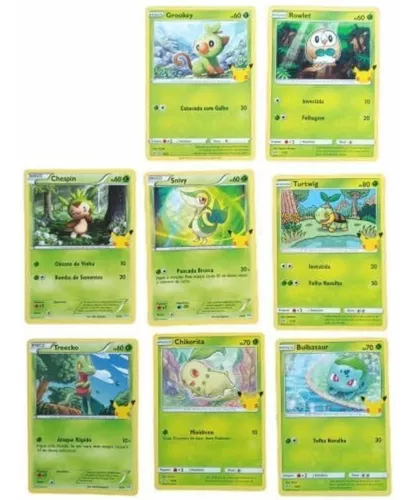 Coleção Completa Cartas Pokémon Mc Donalds 25 anos - 25 cartas comuns