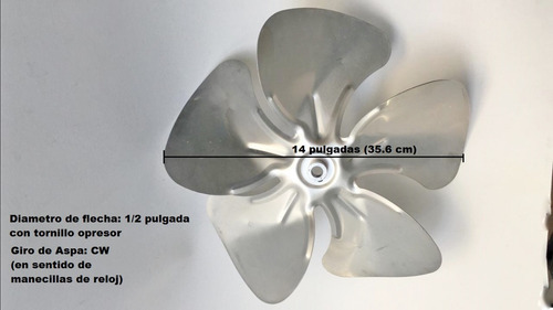 Aspa Mcmillan De 14 Pulgadas (5 Piezas)