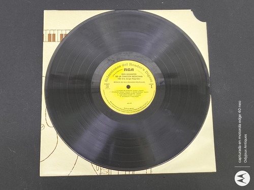 Disco Lp Acetato Así Era Jorge Negrete 5pack Reader's Digest (Usado)