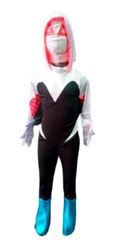 Disfraz Inspirado Spider Gwen Superhéroe Niña Cosplay Halloween Accesorio Dia De Muertos Personaje Terror Fiesta .