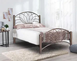Cama Individual De Metal Base Para Colchon Con Cabecera