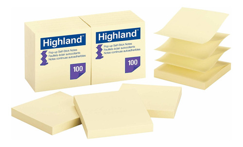 Highland Note Adhesiva Emergente 3 Amarillo 12 6549-puy