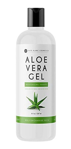 Aloe Vera Gel (8oz) Por Kate Blanc. Organico, Puro, Prensad