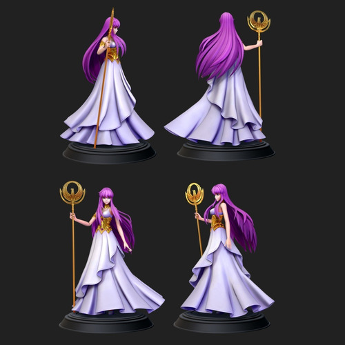 Saint Seiya Saori Athena D3d Archivo Stl Para Impresión 3d