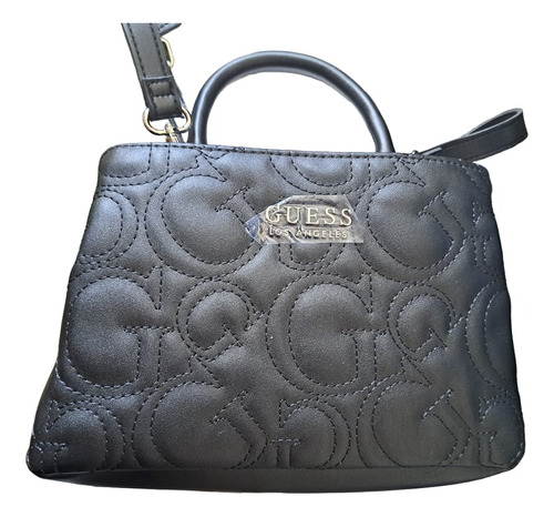 Crossbody Guess Negra 22cm X 15cm 3 Compartimentos