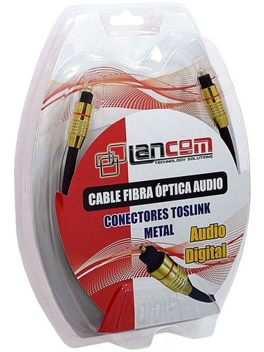 Cable De Audio Optico Digital 3 Metros Lancom