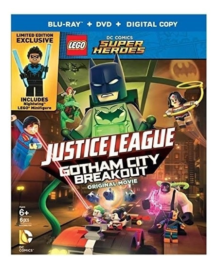 Liga De Justicia Lego Escape De Ciudad Gótic Blu Ray+ Figura | Meses sin  intereses