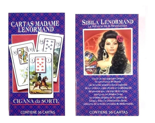 Cartas Tarot Madame Lenormand Cigana Da Sorte-gitanas