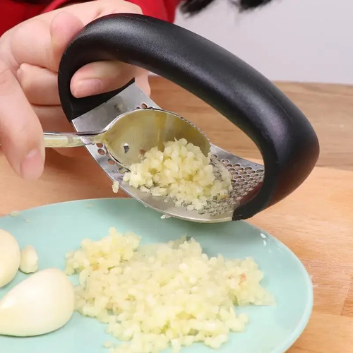 Default - Stainless Steel Garlic Press Manual Garlic Mashing