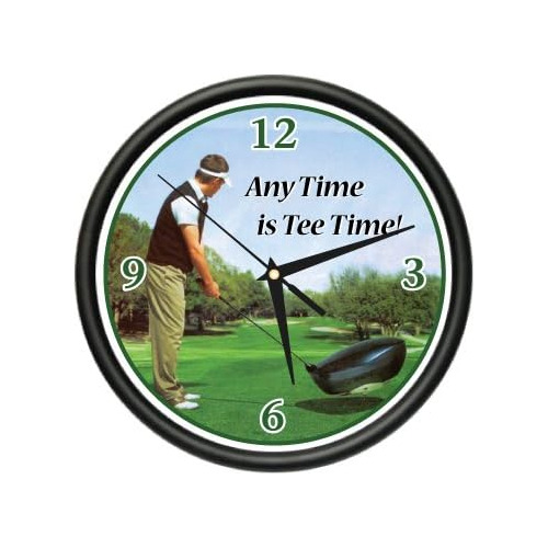 Golf Reloj De Pared Golfista Golf Club Bola Guante Rega...