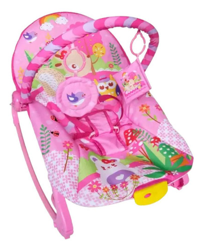 Cadeira De Descanço Vibratória Para Bebe Rosa - Color Baby