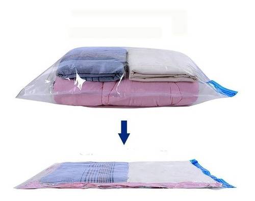 10 Saco A Vacuo Organizador Protetor Roupa Cobertor 60x80 Cm