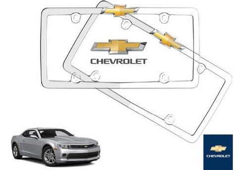 Par Porta Placas Chevrolet Camaro 6.2 2013 Original