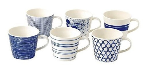 Tazas Royal Doulton Pacific Accent Blue Set De 6