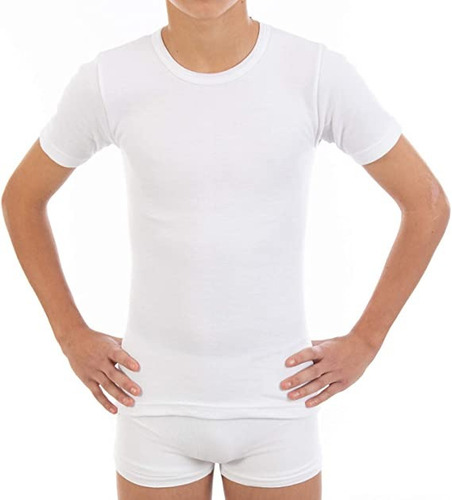 Polera Para Niños / Niñas Manga Corta - Camiseta Basica 