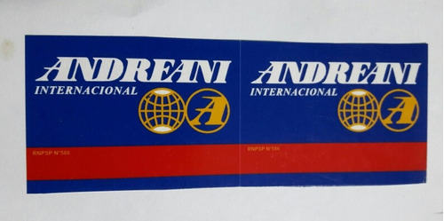 2 Estampillas Internacional Correo Andreani 