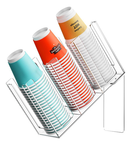 Soporte De Vasos Y Tapas De Papel, Soporte De Vasos De Acríl