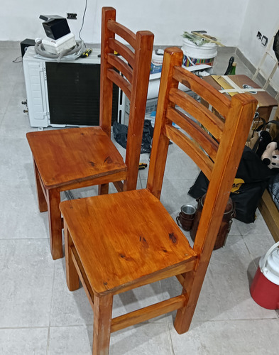 Silla Sofia Para Bar O Restaurante De Pino Marrón (Usado)