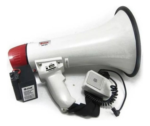 Megáfono De Mano 35w Con Batería Recargable Na Er472 Color Blanco