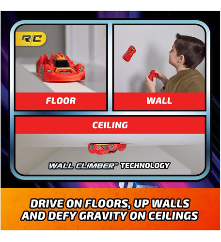 Air Hogs, Zero Gravity Sprint Rc Car Wall Climber, Red Us...