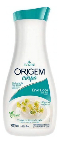 Creme Hidratante Corporal Nazca Origem Corpo Erva Doce 380ml