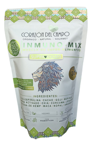 Inmuno Mix, Mezcla De Superalimentos Superfoods 450g (2pack)