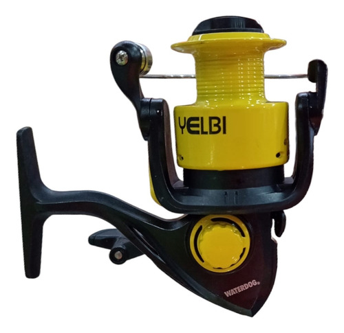 Reel Frontal Spinning Waterdog Yelbi 4001 Pejerrey Variada Color Amarillo