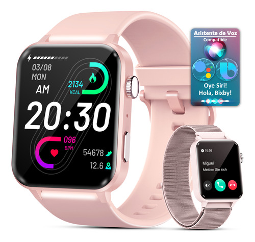 Reloj Smartwatch Inteligente Bluetooth Llamada Asistente Voz