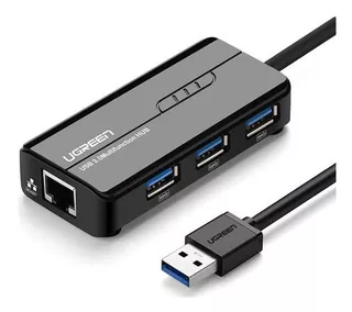 Adaptador Ugreen Hub Rj45 Ethernet +usb 3.0 Mac Nintendo Box