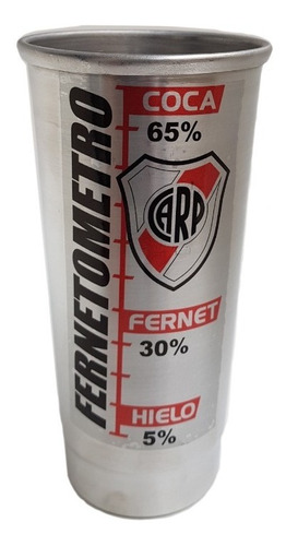 Vaso Fernetometro Fernet Vaso Cerveza River Plate 1 Litro X2