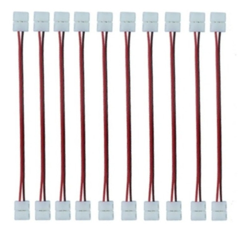 Kit 20 Emenda Rápida Extensão P/ Fita Led 2 Vias 5050 3528