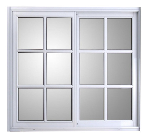 Ventana Herrero Vidrio Repartido 100x60 Con Mosquitero