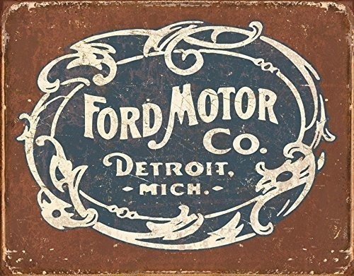 Carteles De Chapa Tsn1707brk Ford Historic Logo