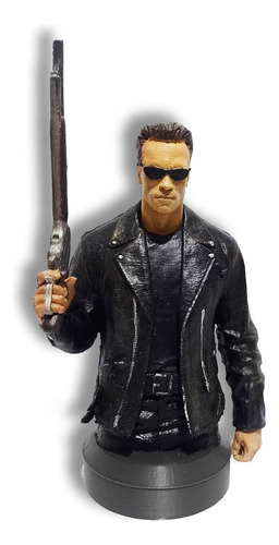 Terminator Figura 3d Muñeco Personaje Busto 16cm