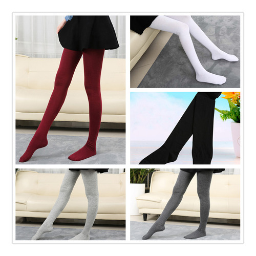 Calcetines Largos De Algodón Hasta La Rodilla Para Mujer
