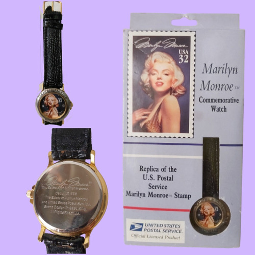 Marilyn Monroe Reloj Conmemorativo Replica Sello Postal U.s.