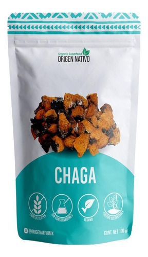Hongo Chaga En Polvo Organic Vegan 100 G
