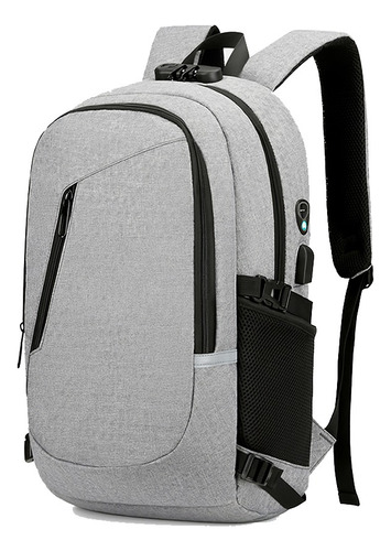 Mochila Antirrobo De 30l Con Cargador Usb Laptop 15.6 Imperm