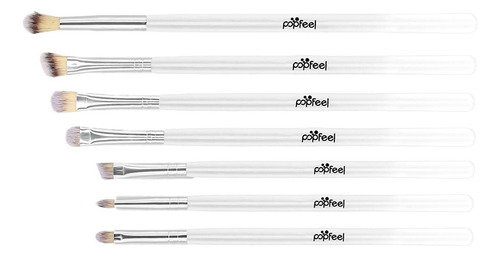 Set De Pinceles Para Sombra De Ojos Blanco