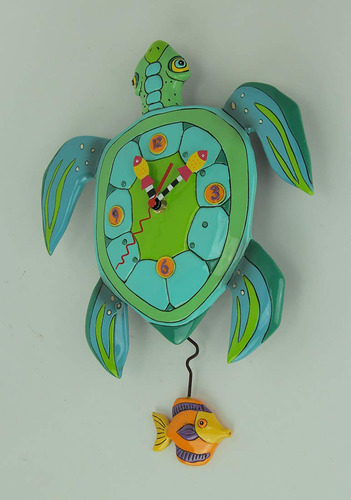 Allen Designs P Reloj De Pared Con Péndulo De Tortuga Capr