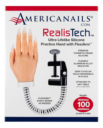 Americanails Realistech Mano De Práctica De     Flexia...