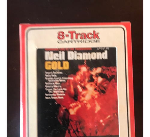 Cartucho Cassette 8 Track Tape Cinta Neil Diamond Gold Sella