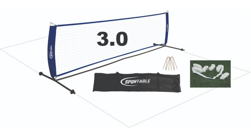 Imagen 6 de 6 de Cancha De Futbol Tenis 3.0 Con Base Con Cintas Para Marcar
