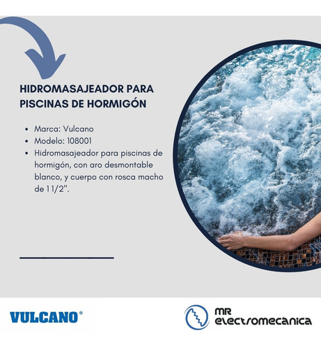 Jet Hidromasajeador Vulcano Hidromasaje Piscina Jacuzzi
