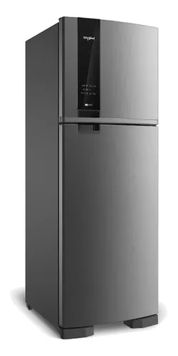 Heladera no frost Whirlpool Top Mount WRM45A inox con freezer 375L